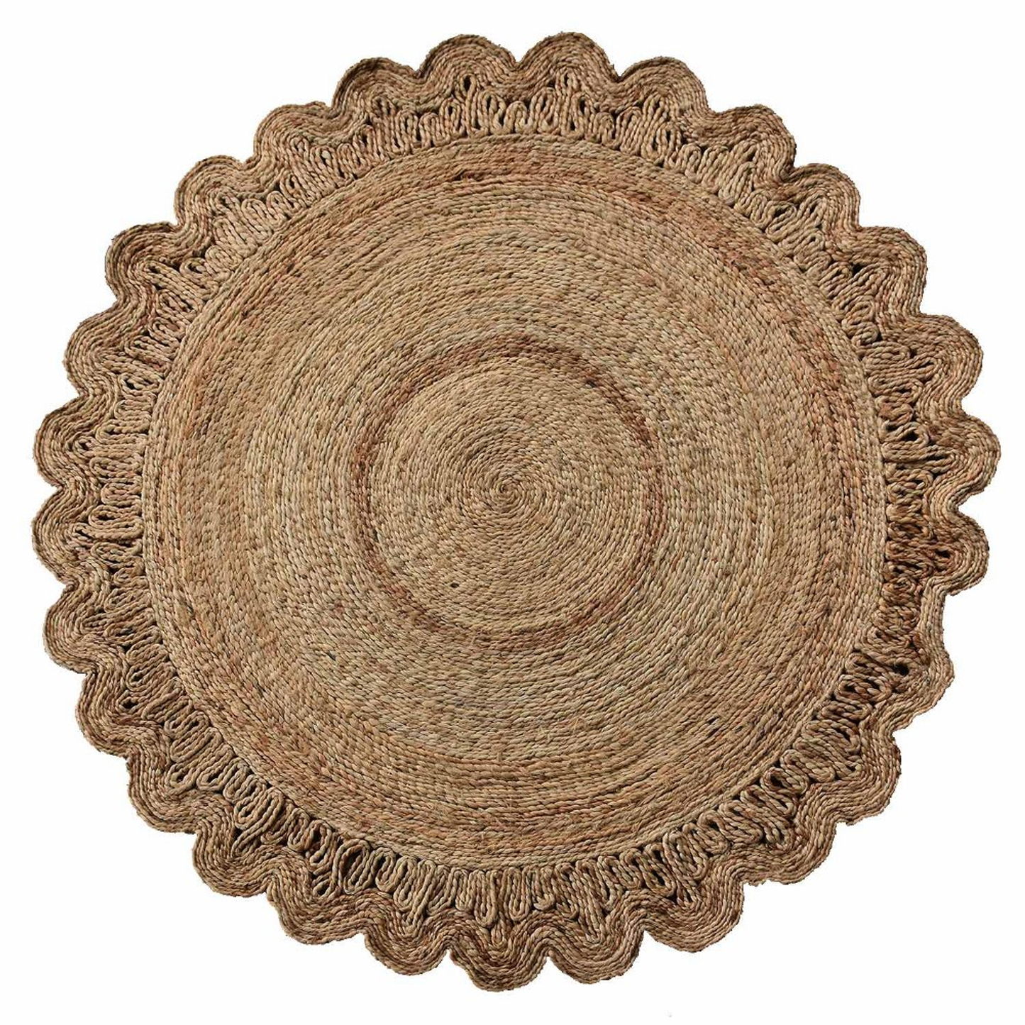 Splendid Circular Collection: Hand Woven Round Jute Area Rugs (Assorted Sizes and Colors)