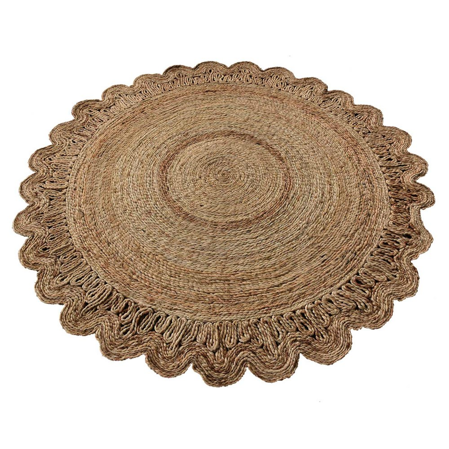 Splendid Circular Collection: Hand Woven Round Jute Area Rugs (Assorted Sizes and Colors)