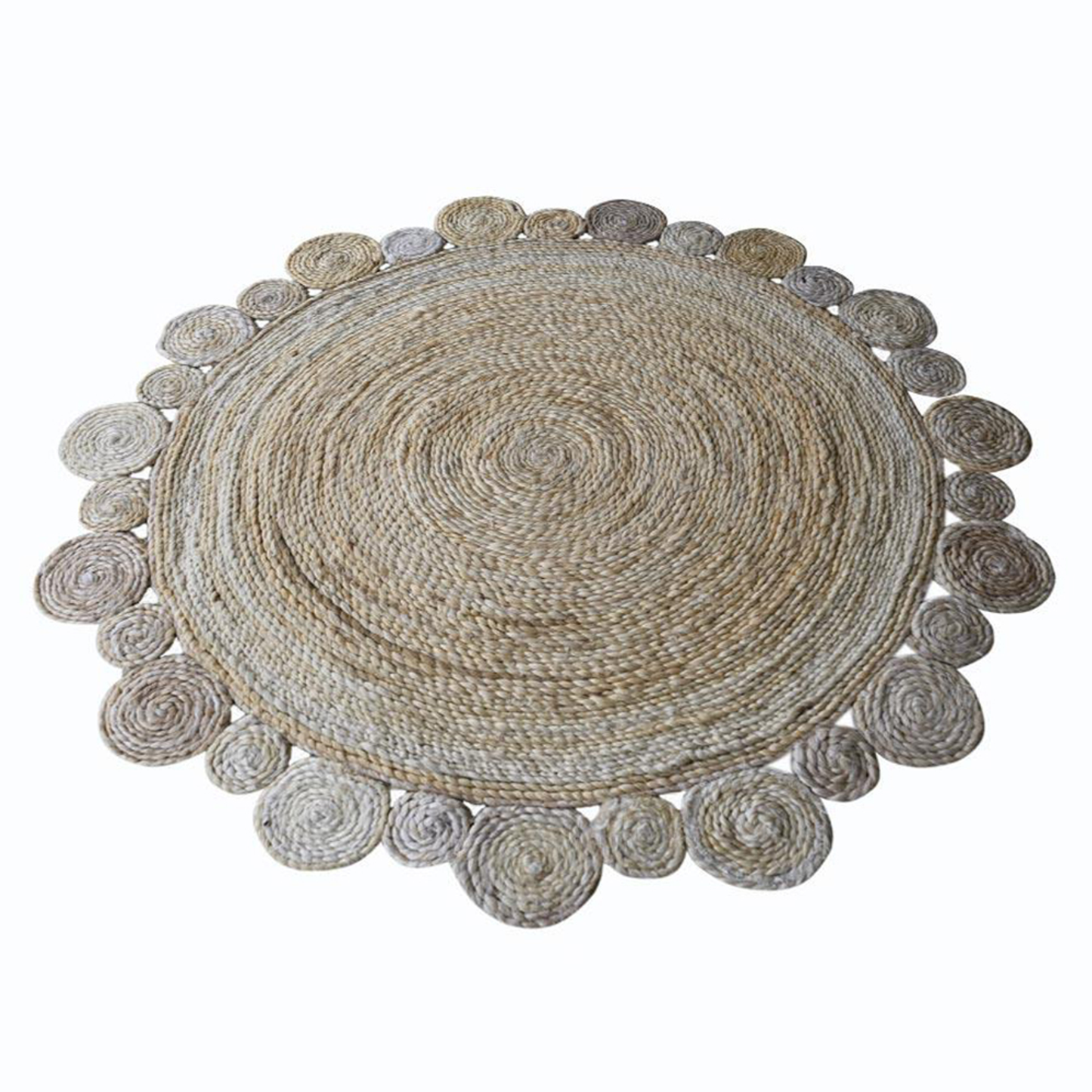 Splendid Circular Collection: Hand Woven Round Jute Area Rugs (Assorted Sizes and Colors)