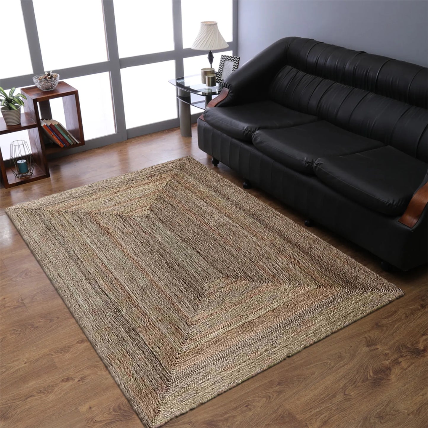 Hand-Woven Jute Contemporary Area Rugs - ASSORTED PATTERNS, COLORS AND SIZES