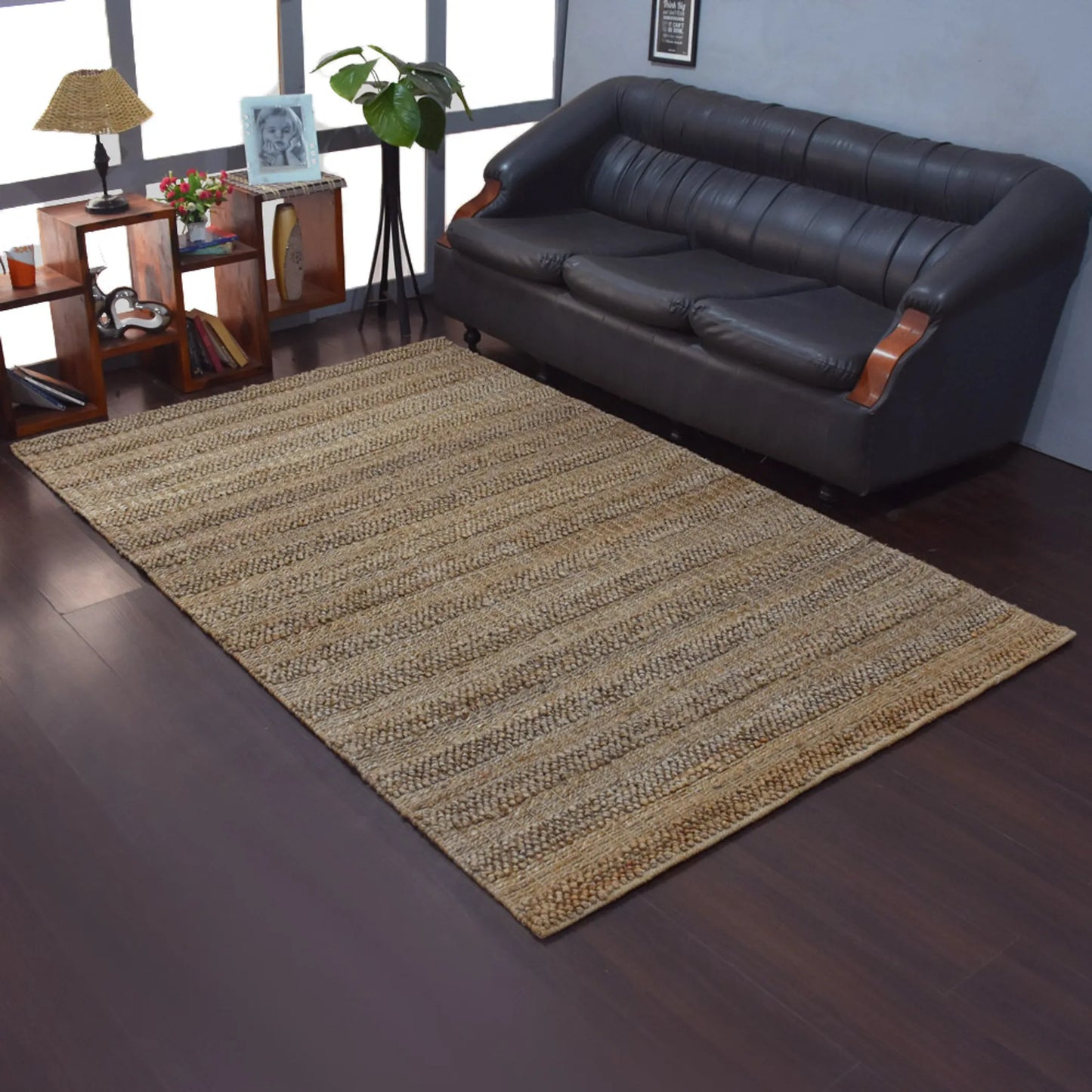 Hand-Woven Jute Contemporary Area Rugs - ASSORTED PATTERNS, COLORS AND SIZES