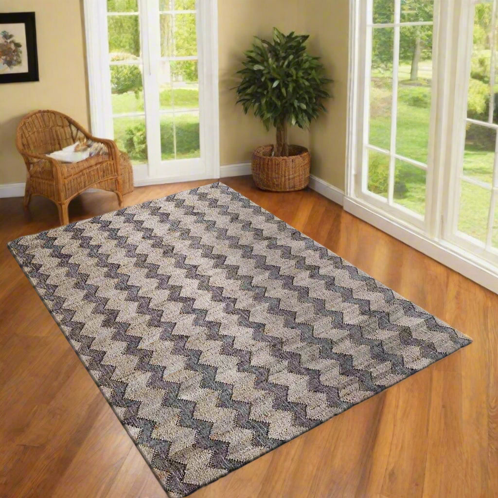 Hand Woven Kilim Jute Contemporary Area Rug