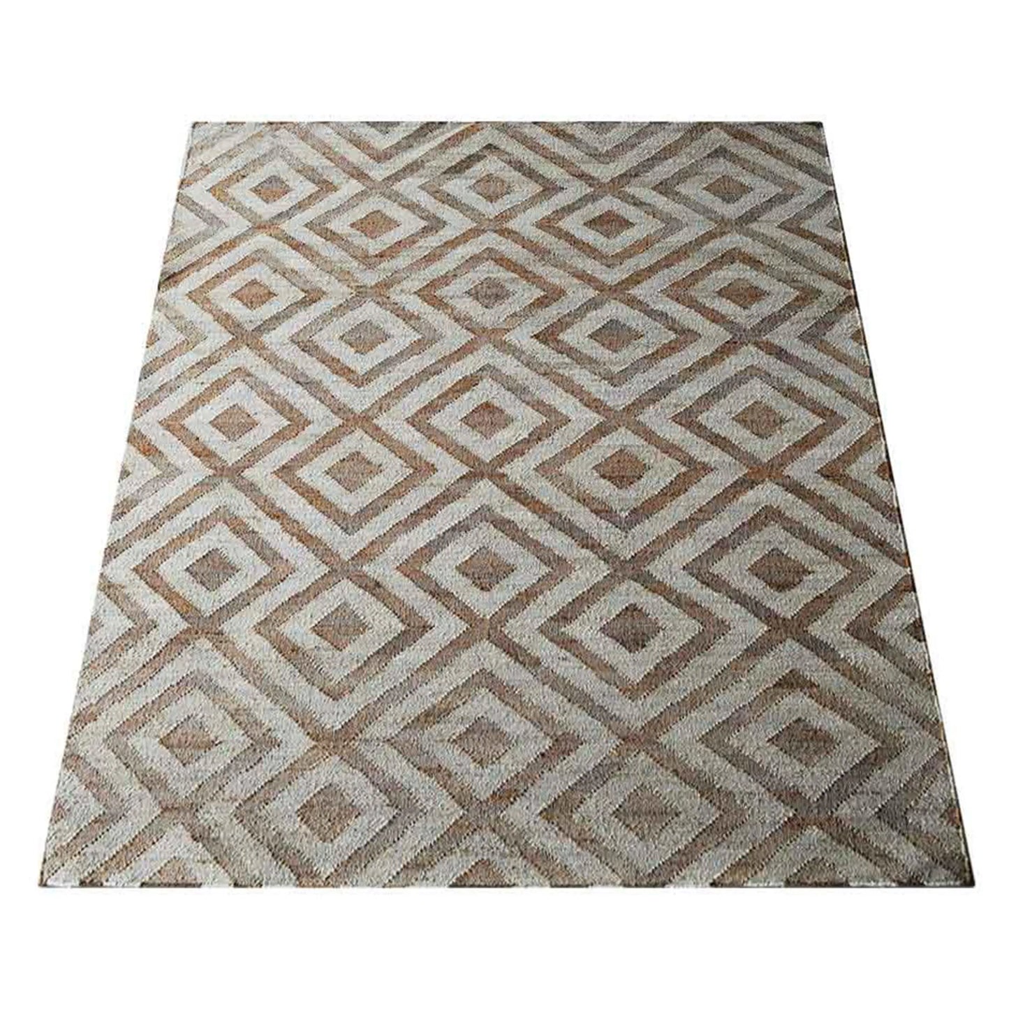 Geometric Trio Collection: Hand Woven Kilim Jute Area Rugs