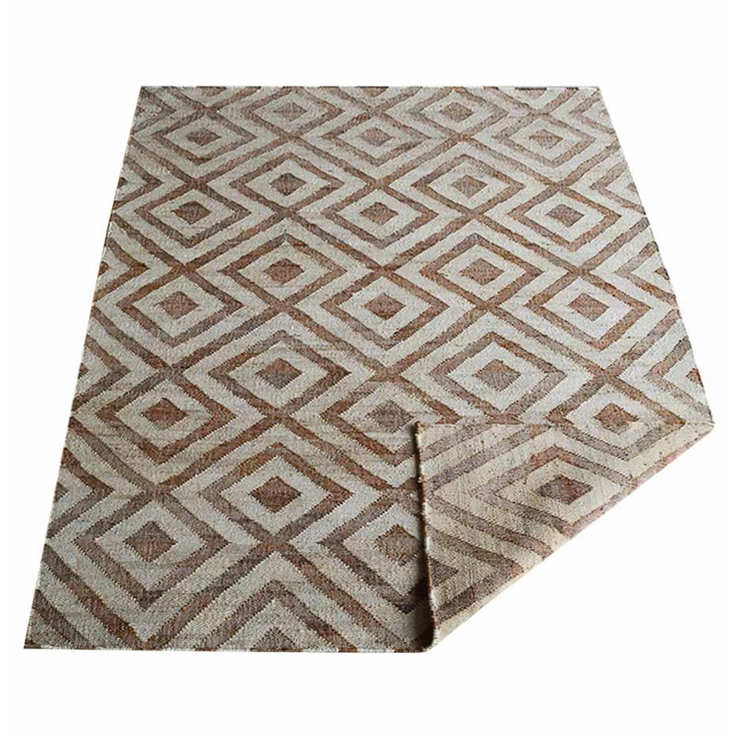 Geometric Trio Collection: Hand Woven Kilim Jute Area Rugs