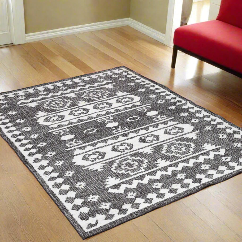 Hand Woven Kilim Jute Oriental Area Rug