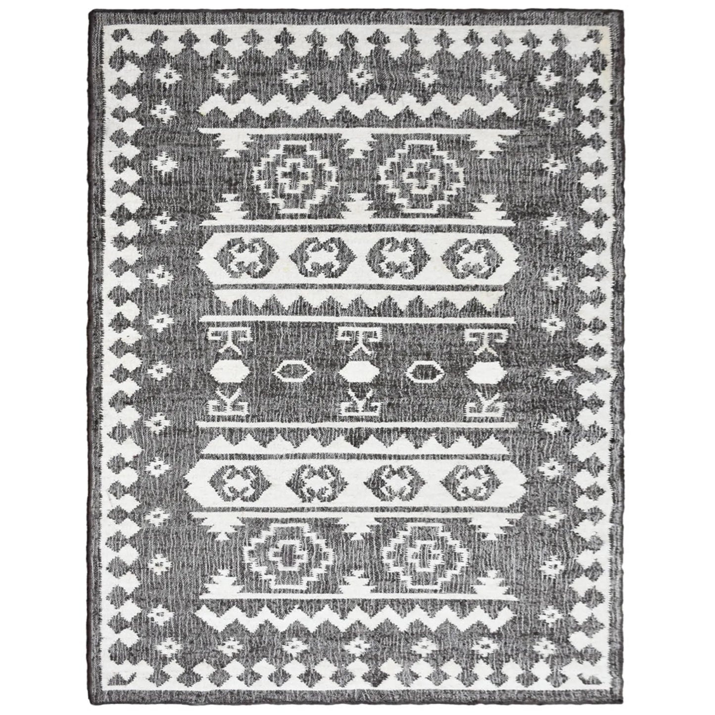 Hand Woven Kilim Jute Oriental Area Rug