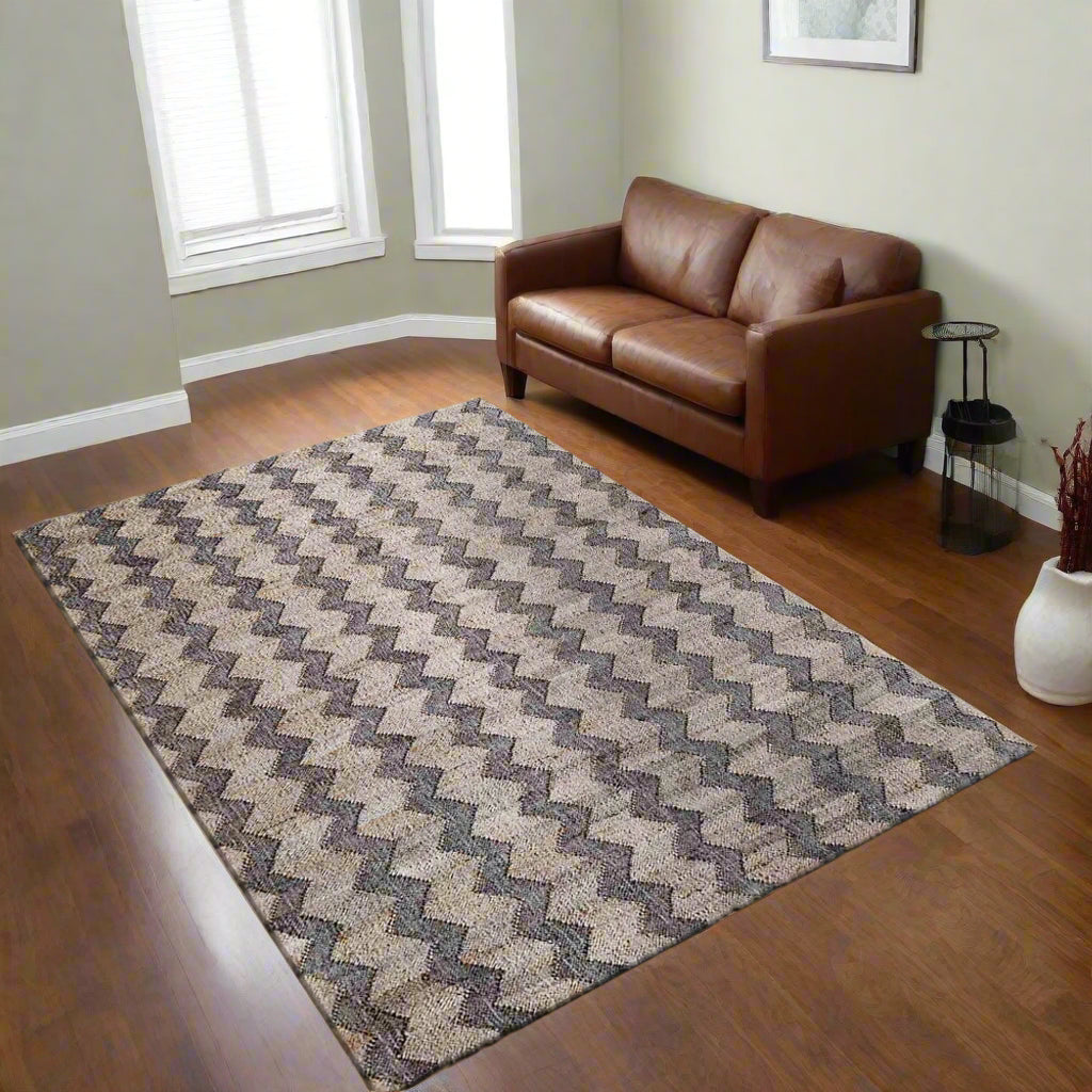 Hand Woven Kilim Jute Contemporary Area Rug