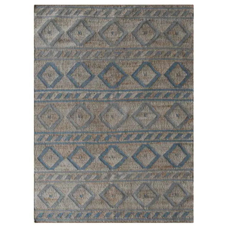 Geometric Trio Collection: Hand Woven Kilim Jute Area Rugs