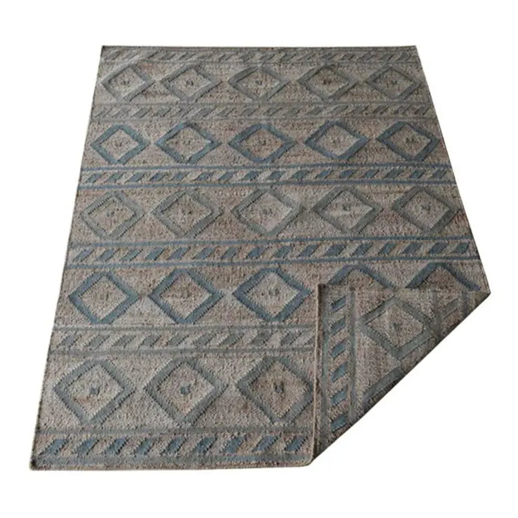 Geometric Trio Collection: Hand Woven Kilim Jute Area Rugs