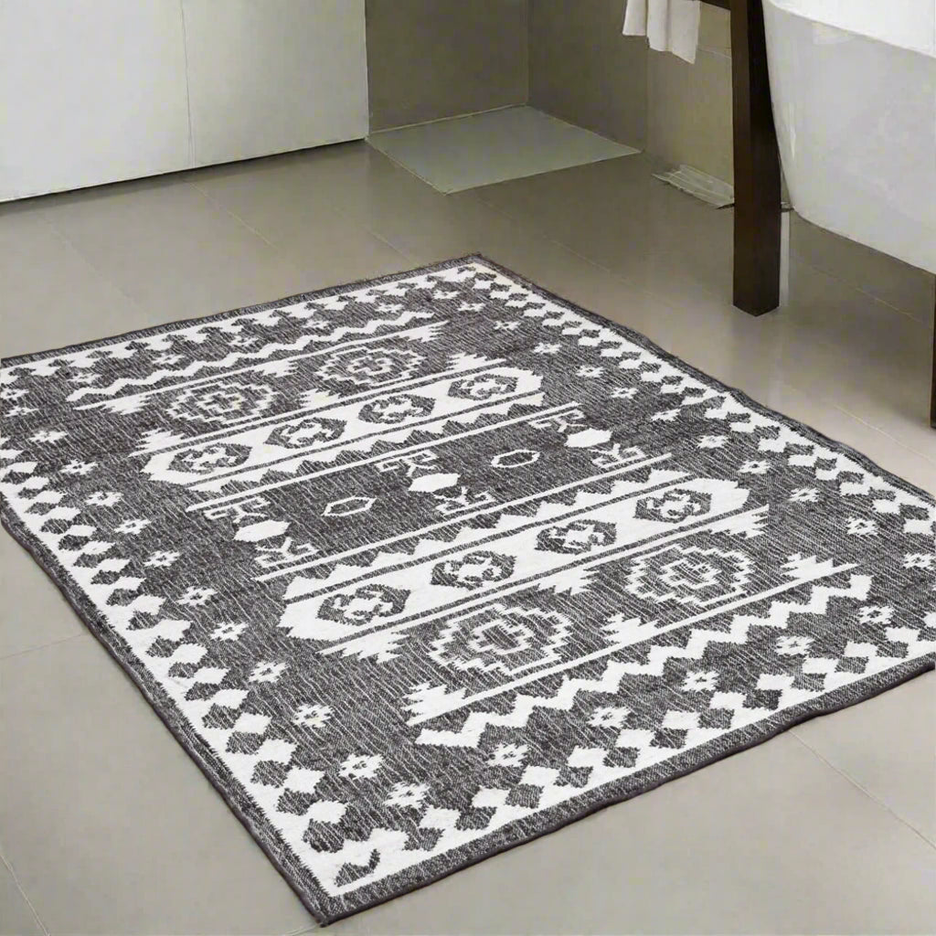 Hand Woven Kilim Jute Oriental Area Rug