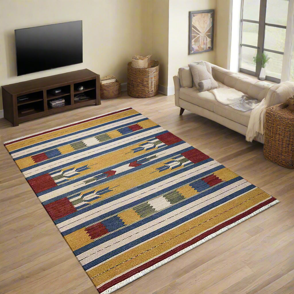 Kilim Collection: Hand Woven Flat Weave Wool Area Rugs (Assorted Colors, Patterns and Sizes)