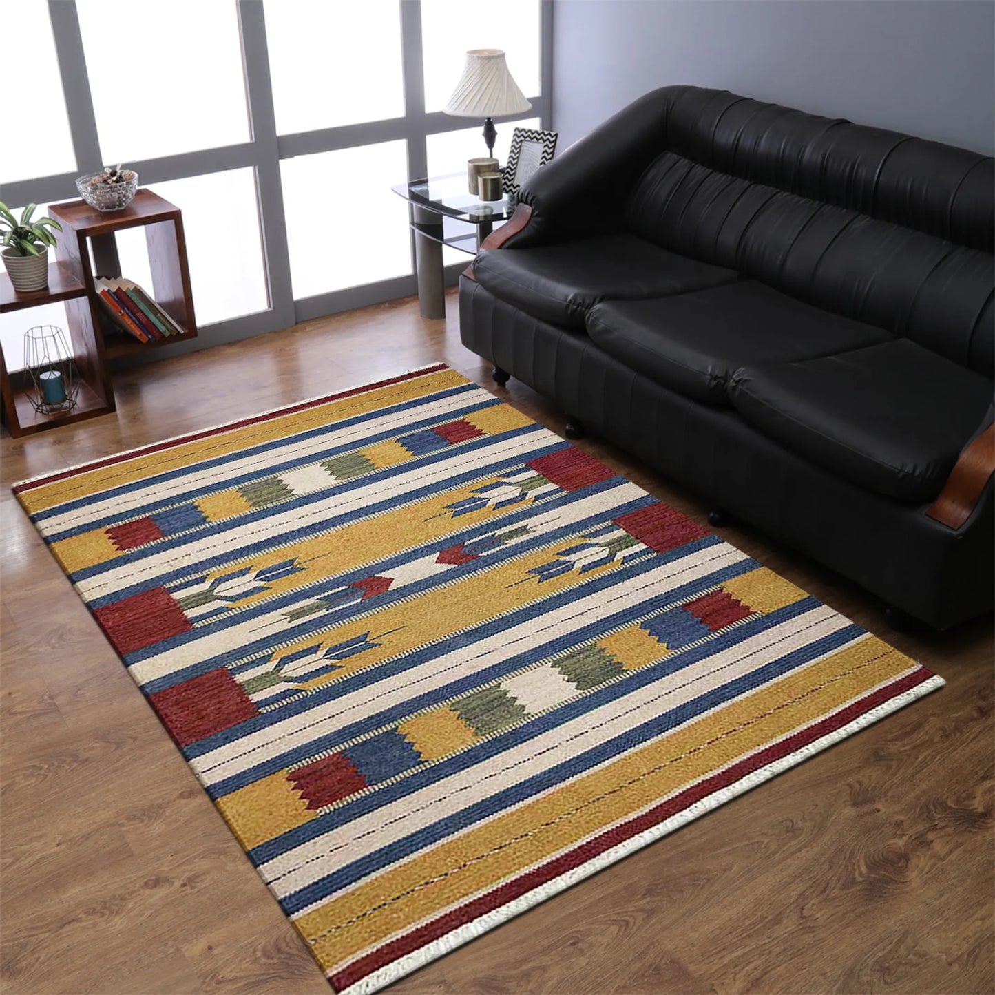 Hand-Woven Contemporary Kilim Wool Area Rugs - ASSORTED PATTERNS, COLORS AND STYLES