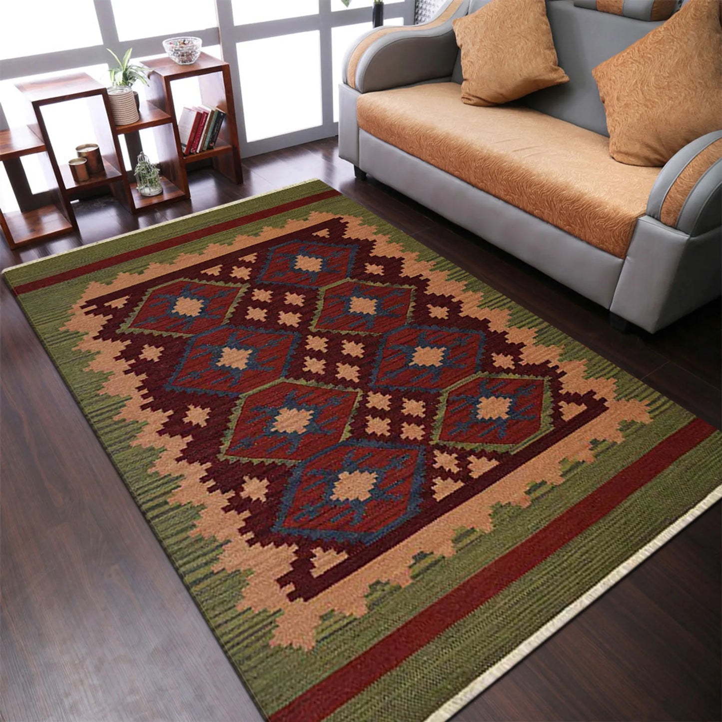 Hand-Woven Contemporary Kilim Wool Area Rugs - ASSORTED PATTERNS, COLORS AND STYLES