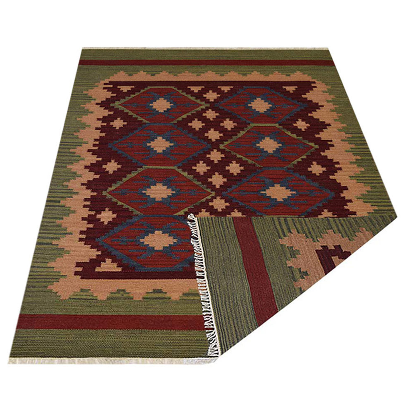 Kilim Collection: Hand Woven Flat Weave Wool Area Rugs (Assorted Colors, Patterns and Sizes)