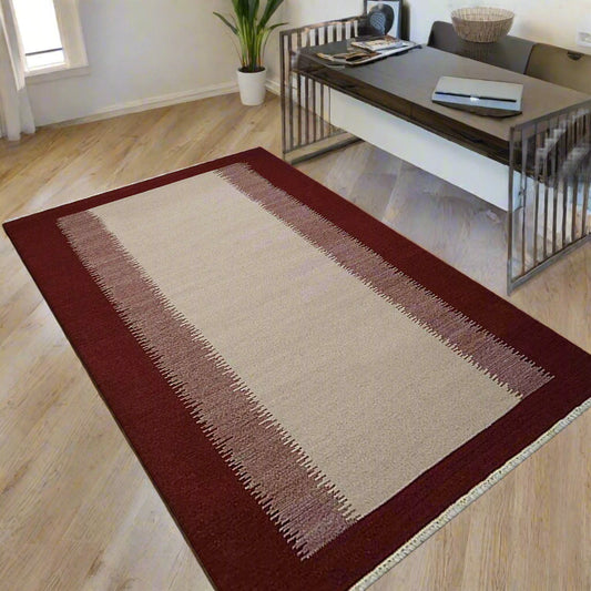 Hand Woven Flat Weave Kilim Wool Area Rugs - Assorted Colors, Patterns and Sizes