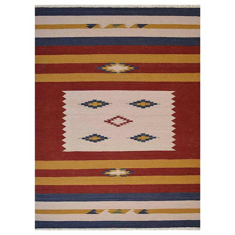 Bold Contemporaries Collection: Hand Woven Flat Weave Kilim Wool Area Rugs (Assorted Colors, Patterns and Sizes)