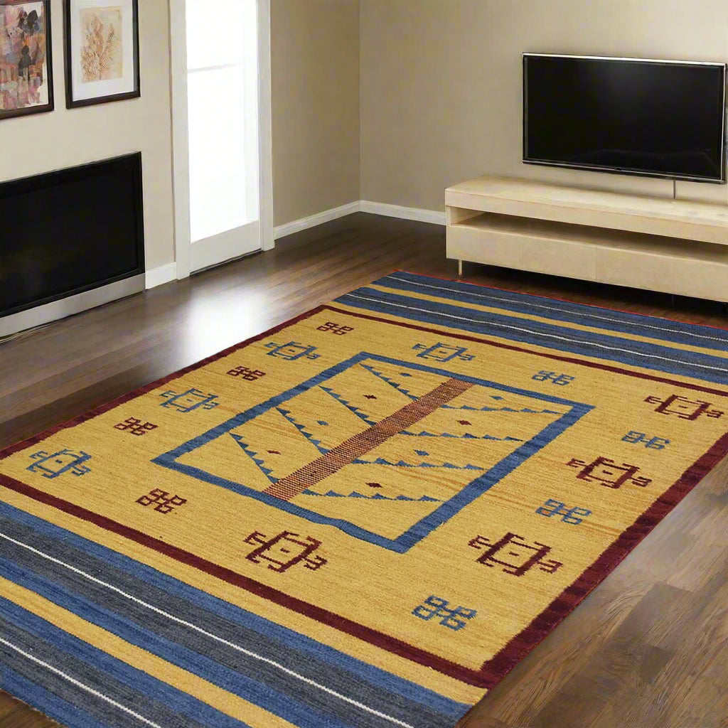 Bold Contemporaries Collection: Hand Woven Flat Weave Kilim Wool Area Rugs (Assorted Colors, Patterns and Sizes)