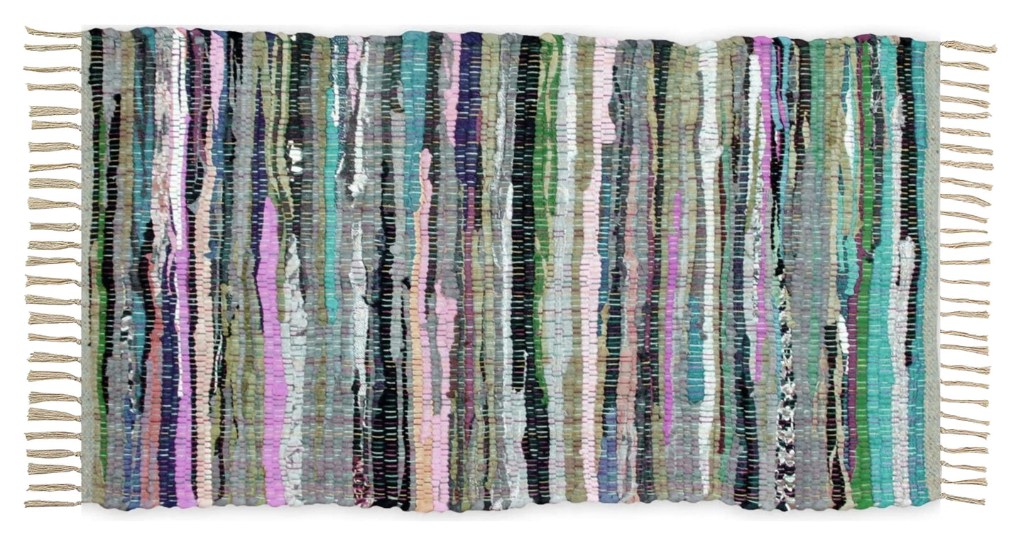 Colorful Chindi Collection: Hand Woven, Reversible Cotton Area Rugs - Assorted Colors