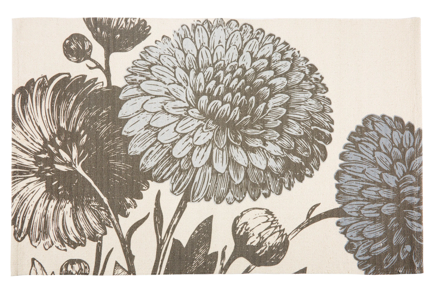 Muted Mums 24" x 36" Cotton Mat