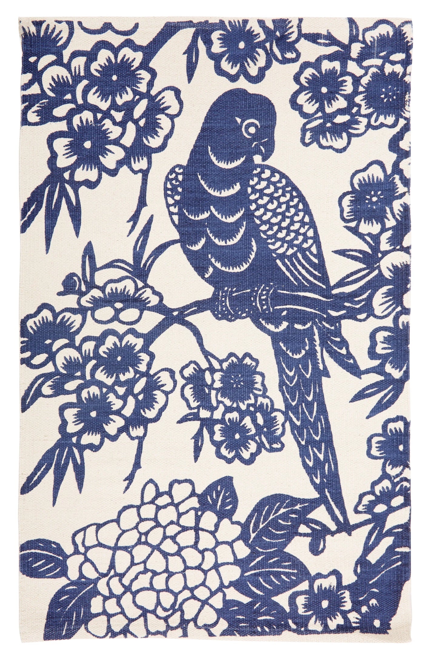 Blue Parrot 24" x 36" Cotton Mat