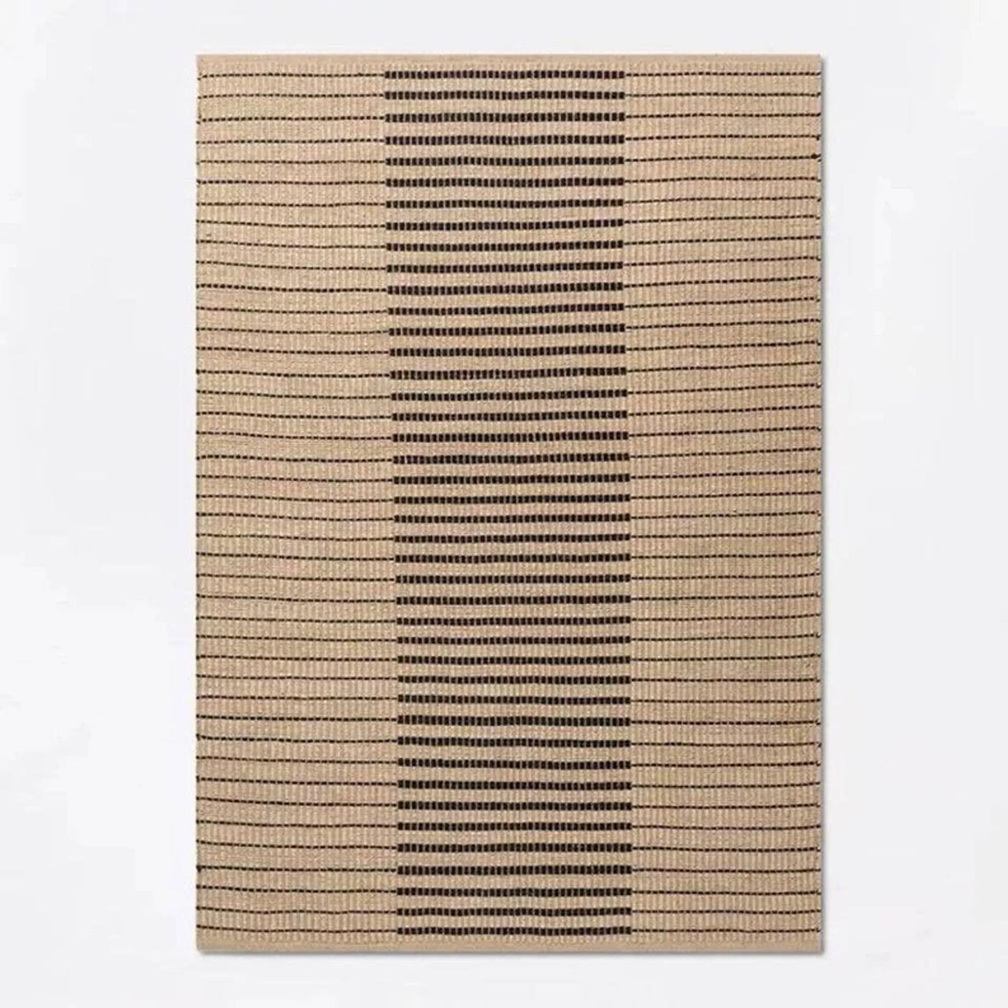 Hand-Woven Jute, Cotton & Wool Area Rug - 5' x 7'