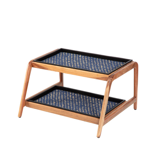 Double-tier Natural Boot Tray Stand - K.C. Whistle