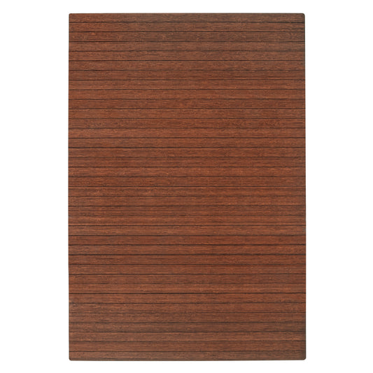 Walnut Standard Bamboo Chair Mat No Lip - 48" x 72"