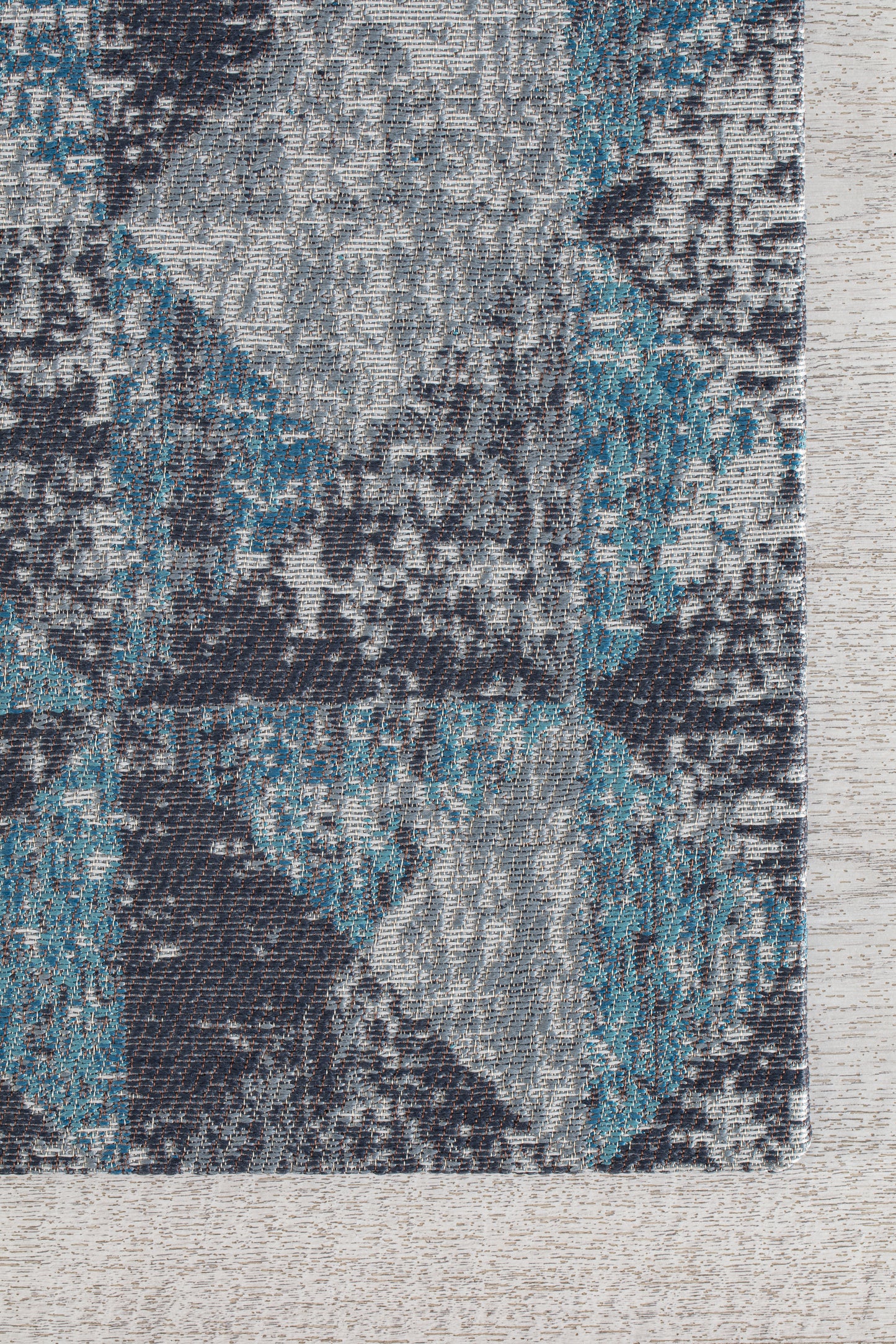 Blue and Gray Rug'd Chair Mat