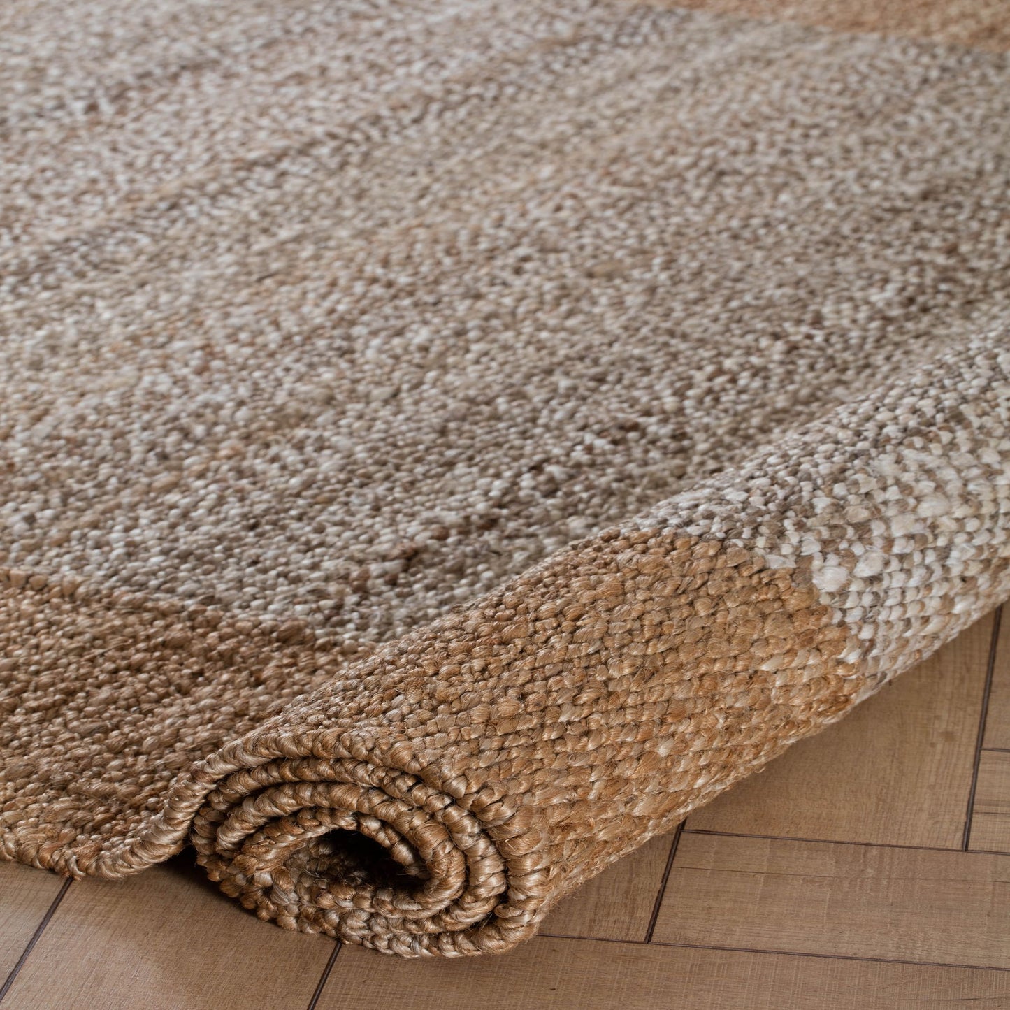 Eden Natural and Tan Jute Area Rug