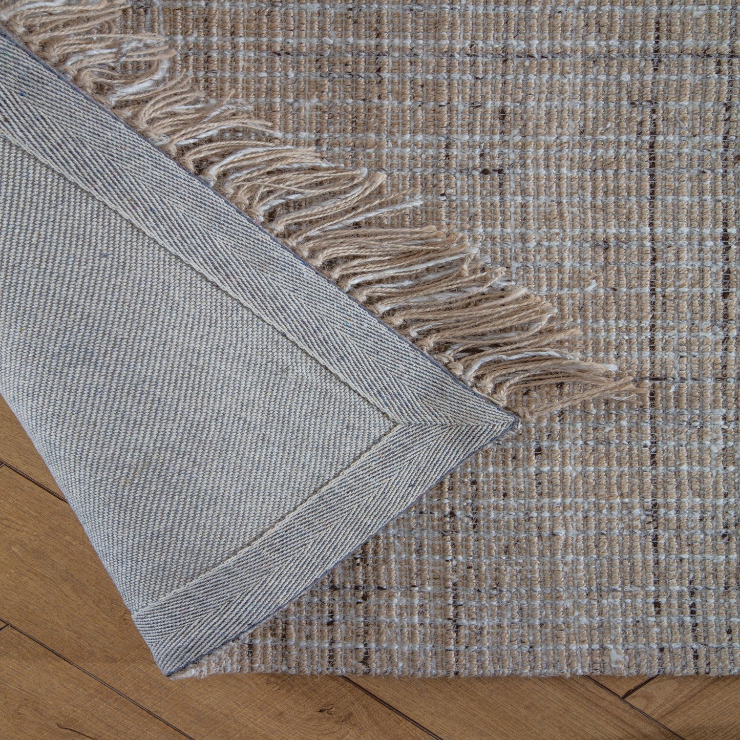 Sallisaw Tan Jute and Wool Rug