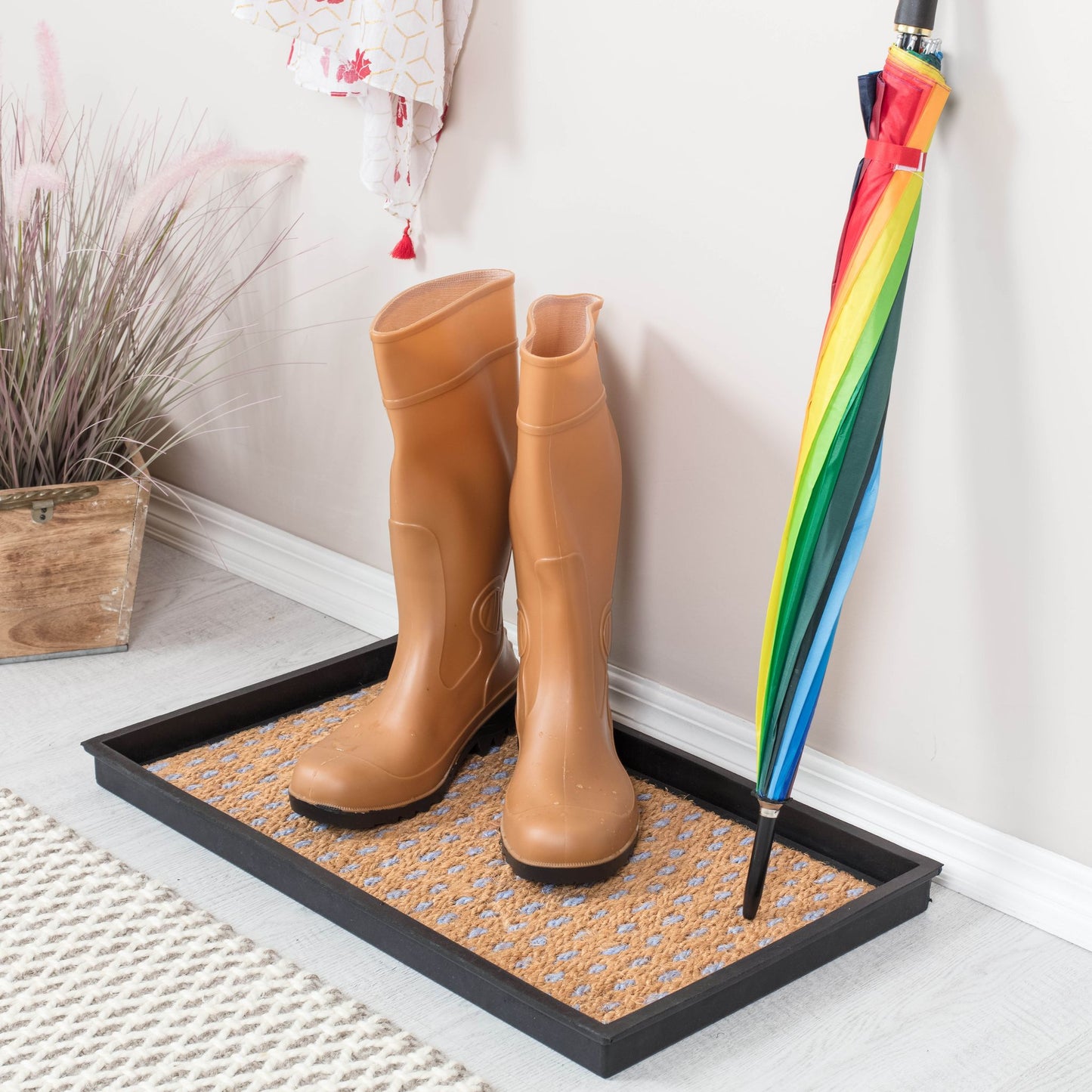 Rubber Boot Tray - My Blue Heaven (007)