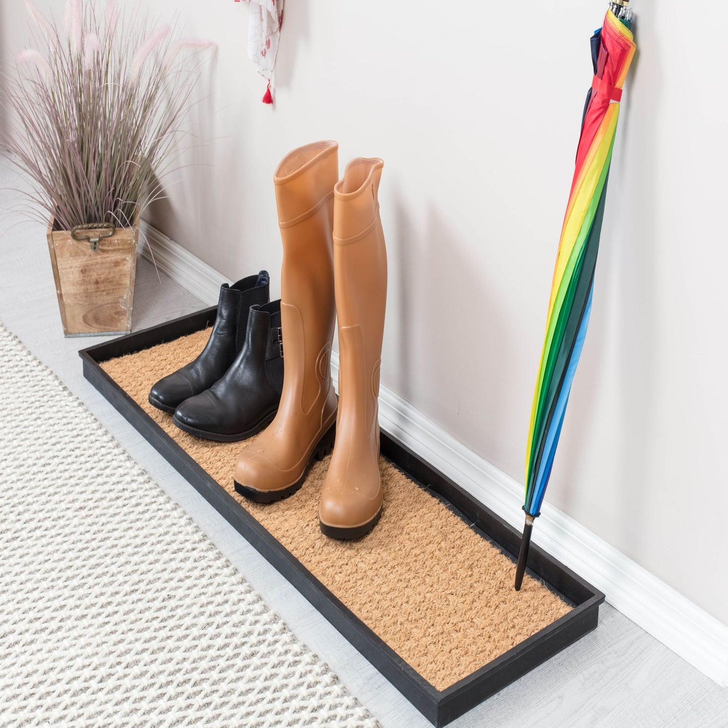 Rubber Boot Tray - Smoked Oak (001)