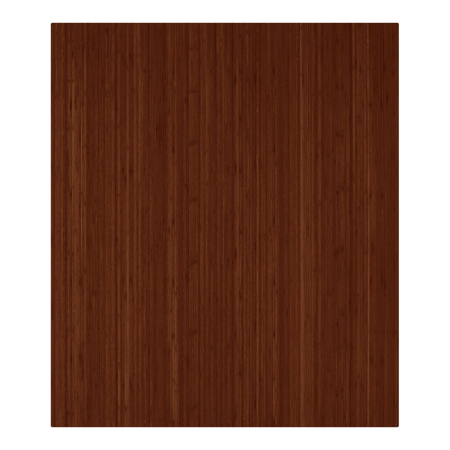 Walnut Standard Bamboo Chair Mat No Lip