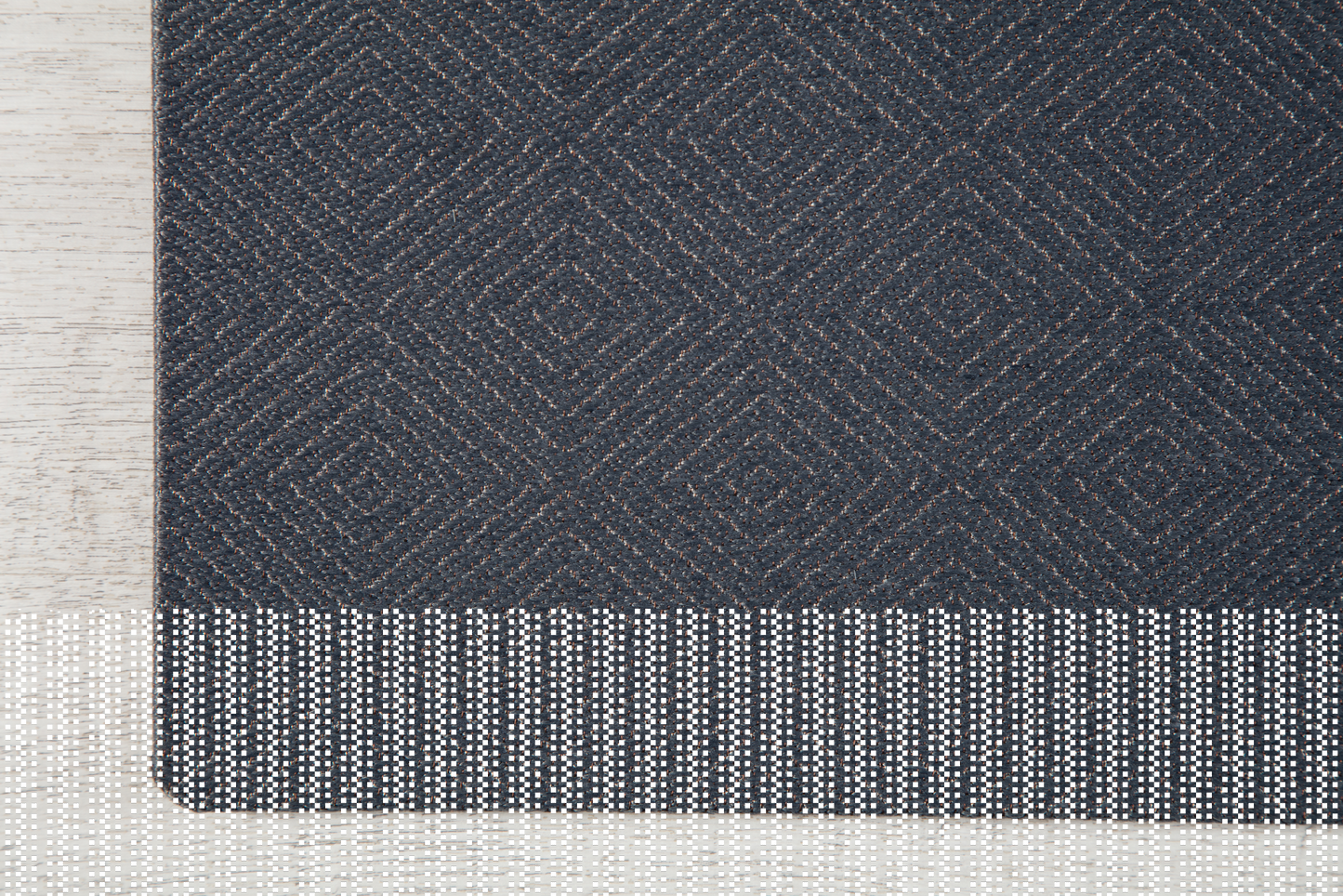 Beluga Gray Patterned 1/4" Rug'd Chair Mat