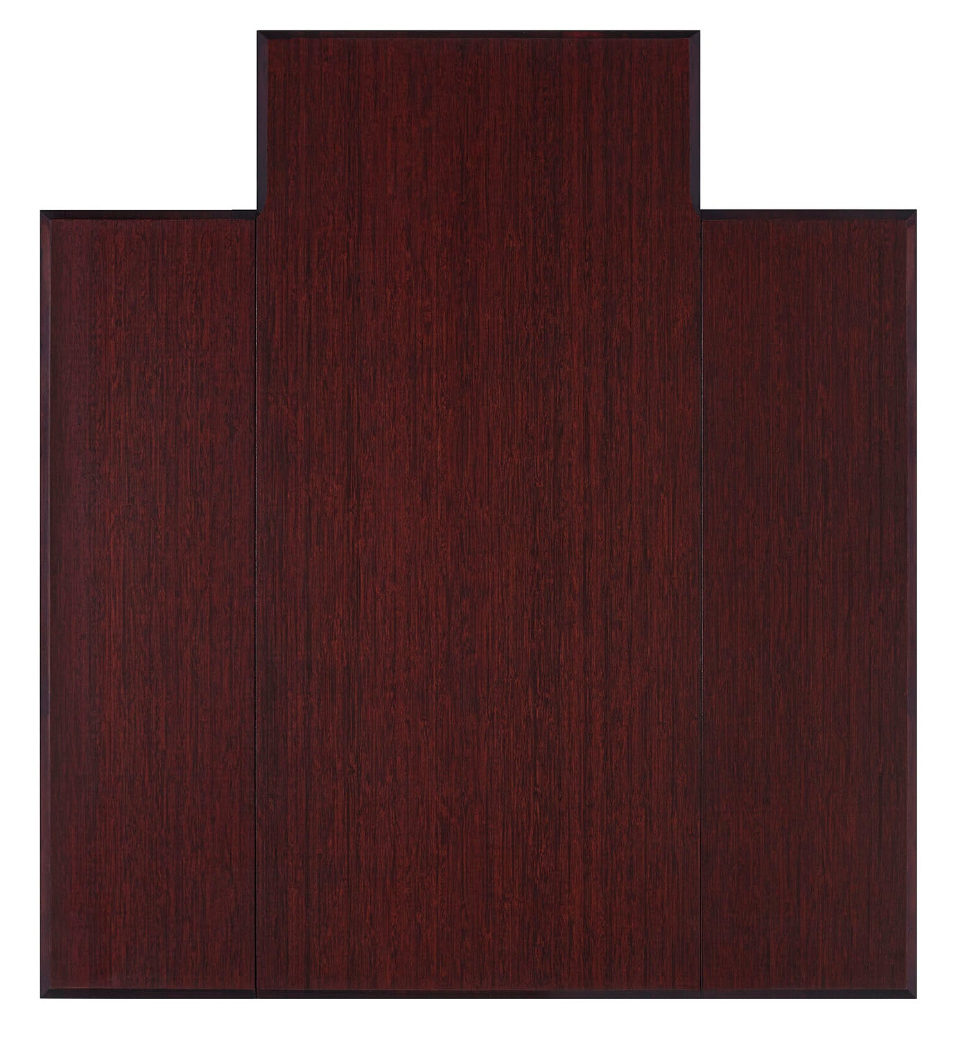 Dark Cherry Bamboo Tri-Fold Chair Mat 