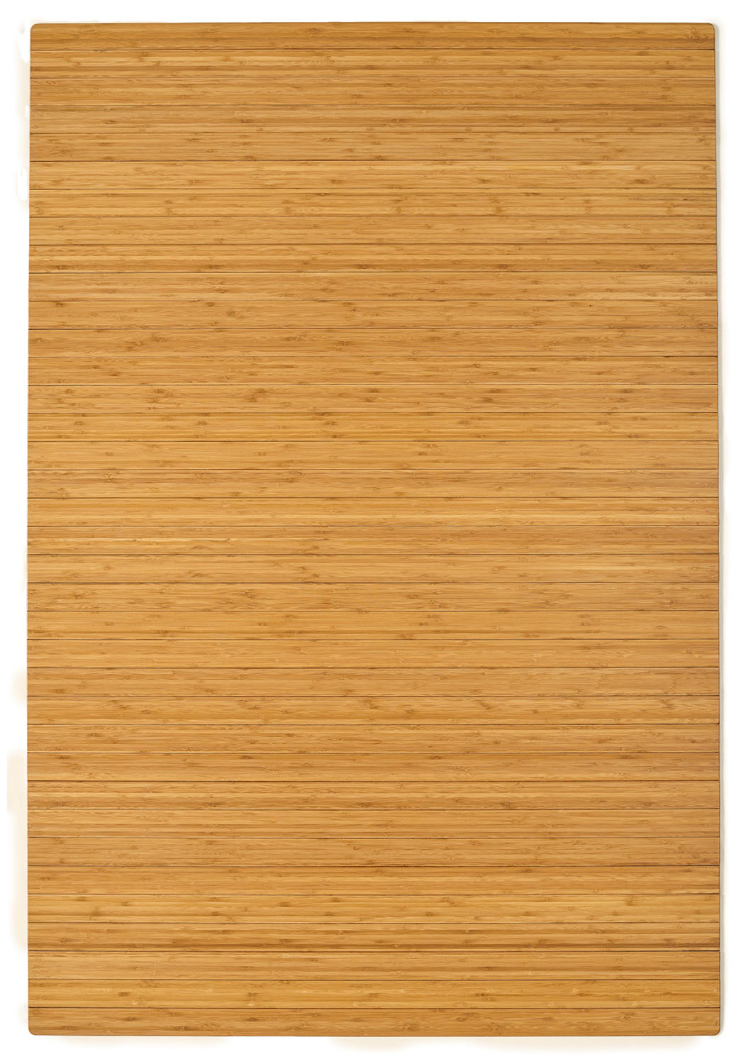 72" x 48" Natural Bamboo Chair Mat, No Lip