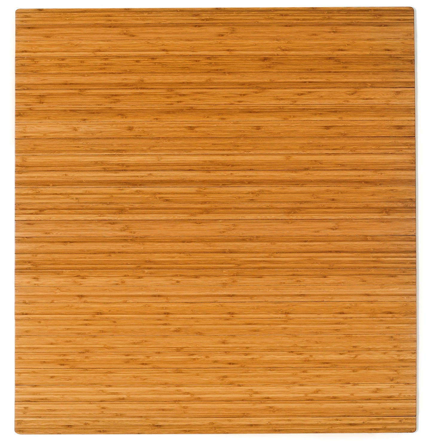 52" x 48" Natural Bamboo Chair Mat, No Lip