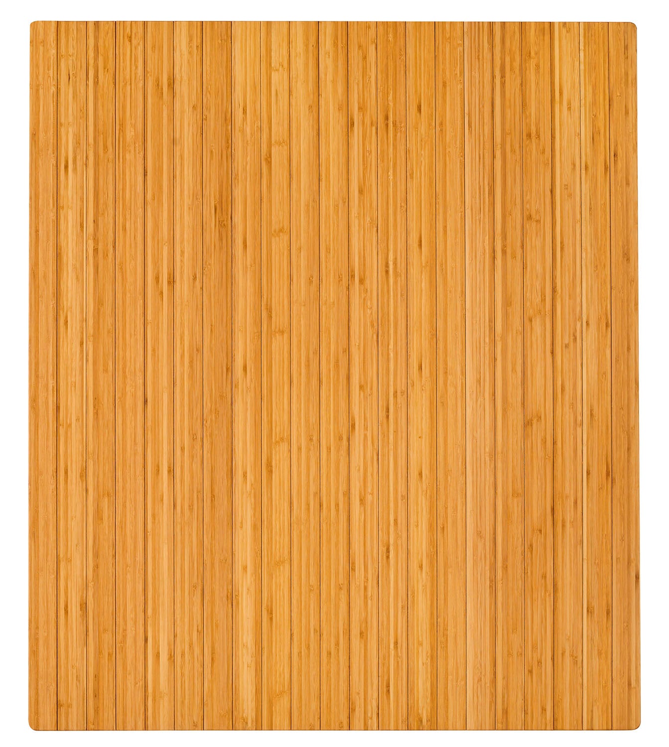 42" x 48" Natural Bamboo Chair Mat, No Lip