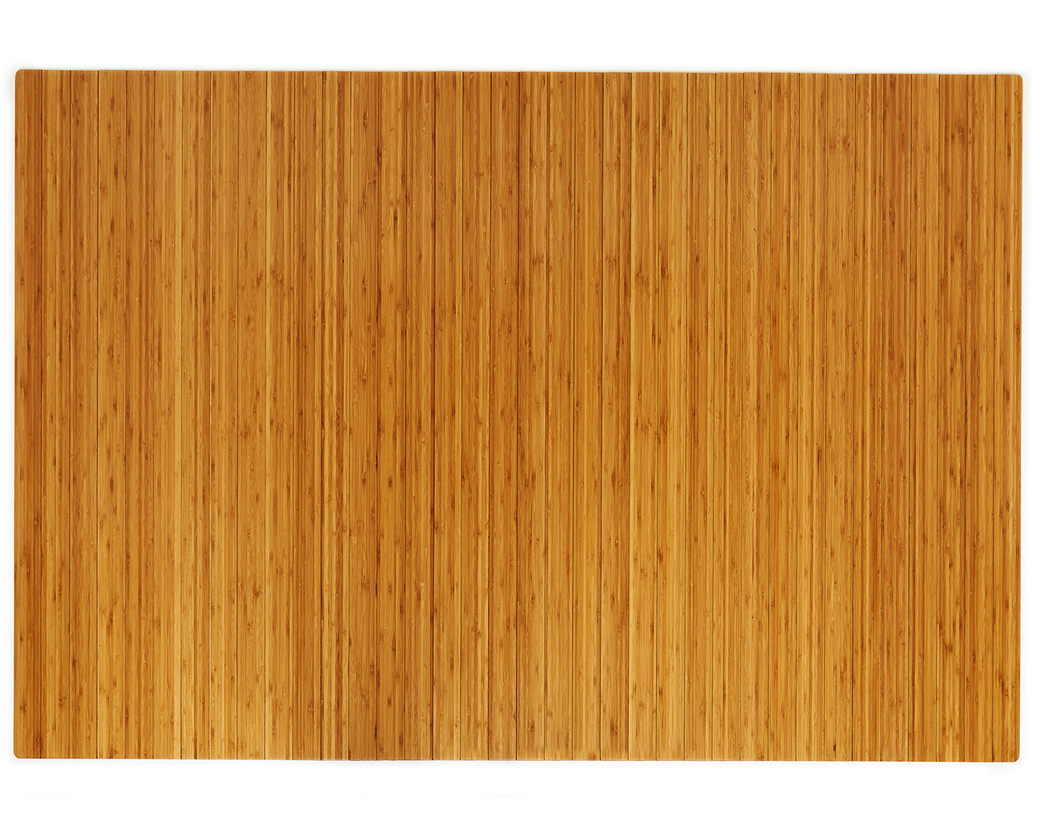 60" x 48" Natural Bamboo Chair Mat, No Lip